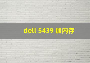 dell 5439 加内存